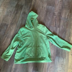 Green Polyester Hoodie